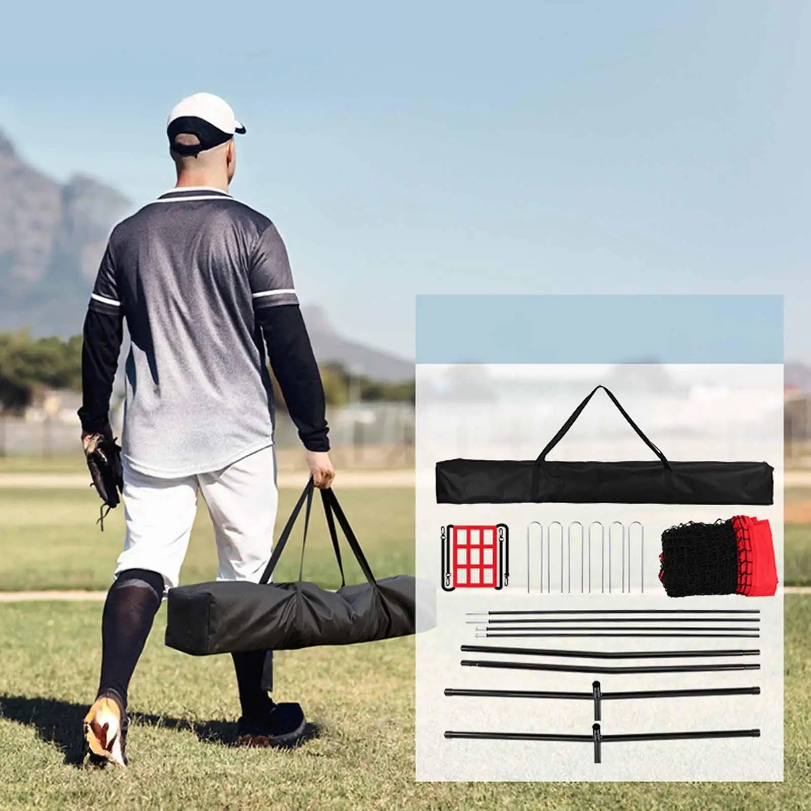 Replacement Baseball Net Training Net Baseball Pitching Net Versatile Practice Net Softball Net for Batting Fielding Catching