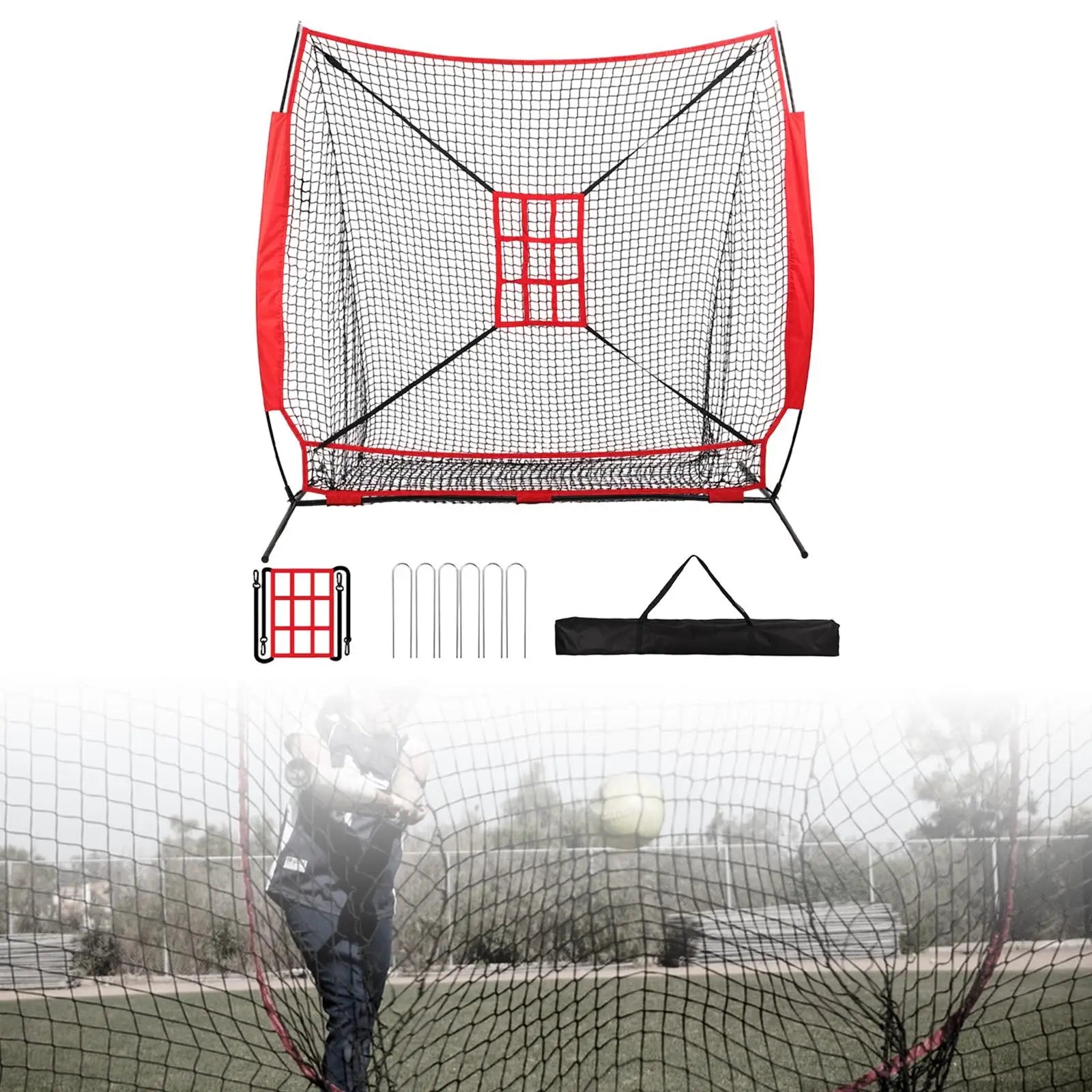 Replacement Baseball Net Training Net Baseball Pitching Net Versatile Practice Net Softball Net for Batting Fielding Catching
