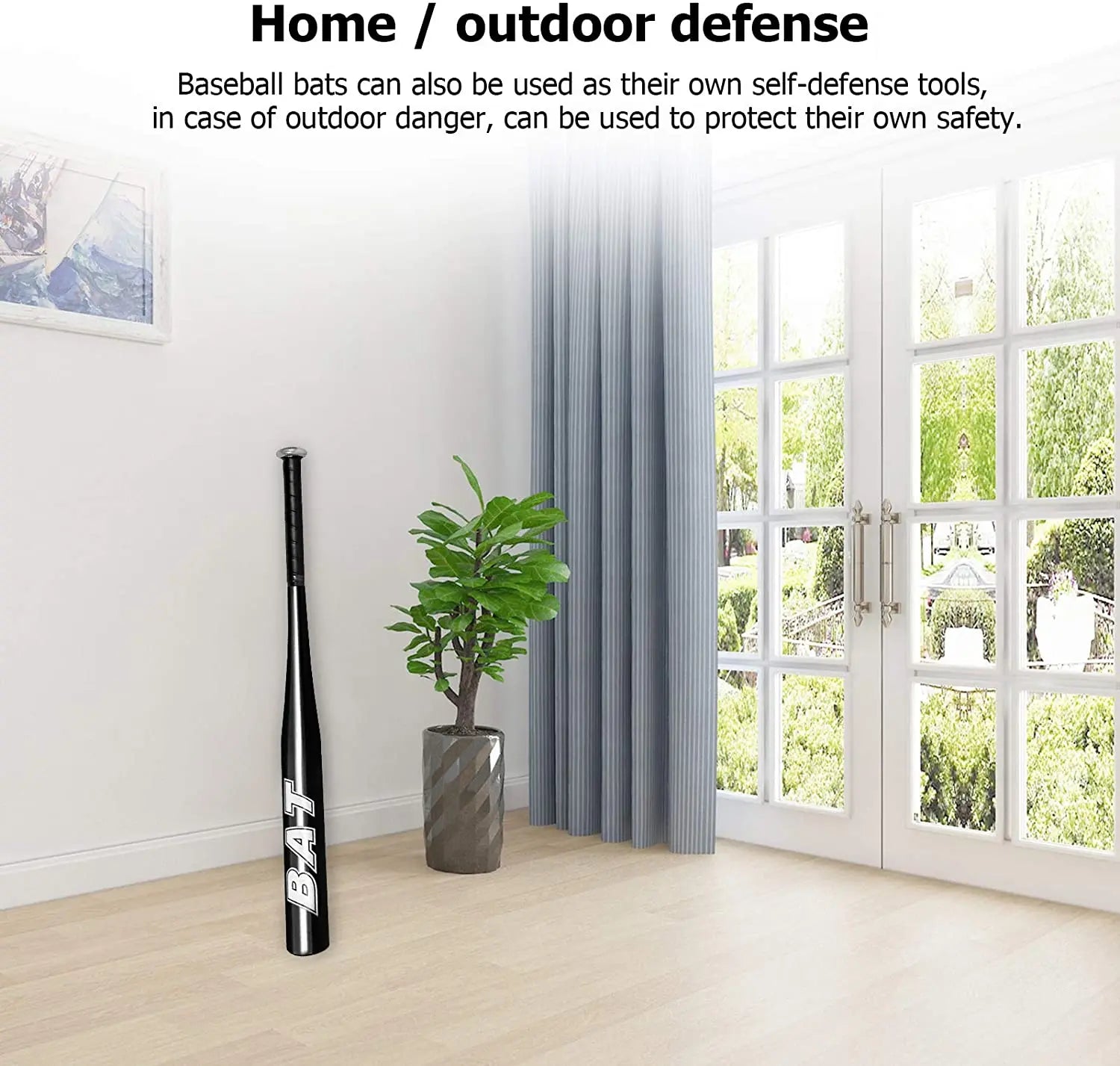 New Aluminum Alloy Thickened Baseball Bat And Softball Gloves Ball 20-25inch Five Colors Outdoor Sports Home Person Self-Defense