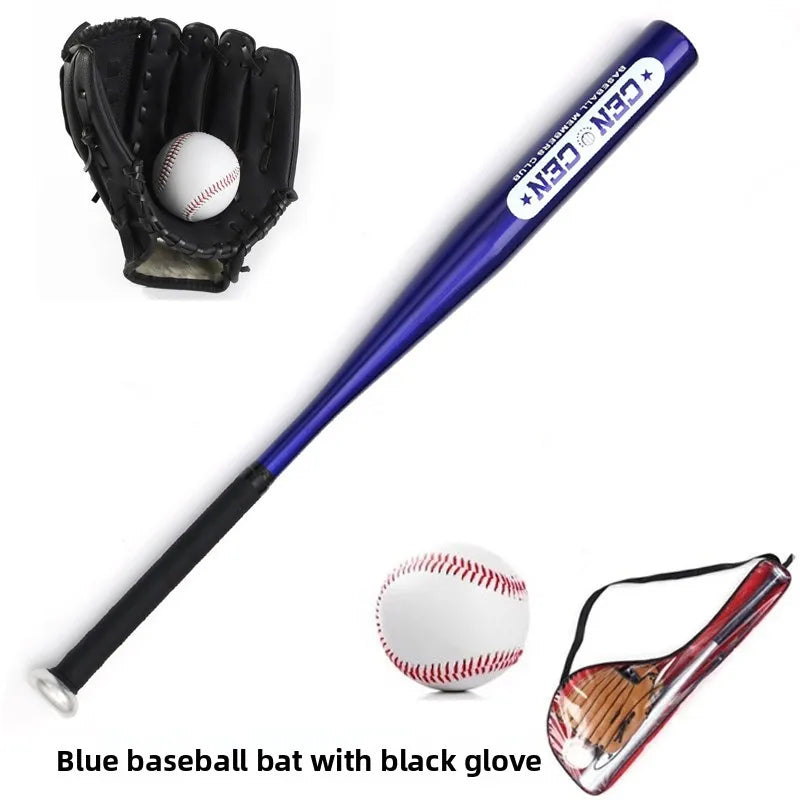 Beginner Children's Baseball Equipment Set Aluminum Alloy Hawthorn Wood Oak Training Baseball Bat Gloves Youth Bapa