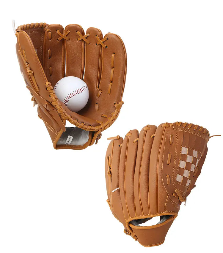 Thiened Baseball Gloves Sofall Gloves for Men And Women Left And Right Hand Kids Teens Adults Parent-Child Sports Fitn
