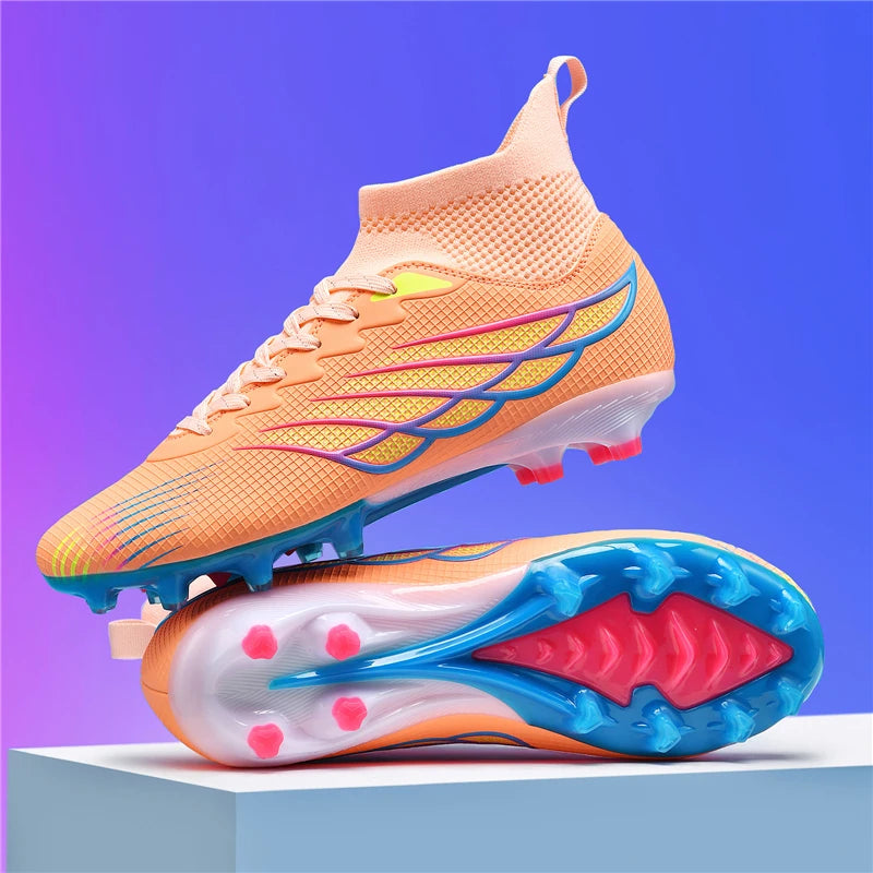 2025 New Softball Shoes for Men High Top Baseball Sneakers Women Comfortable Baseball Shoes Wear-Resisting Outdoor Sneakers