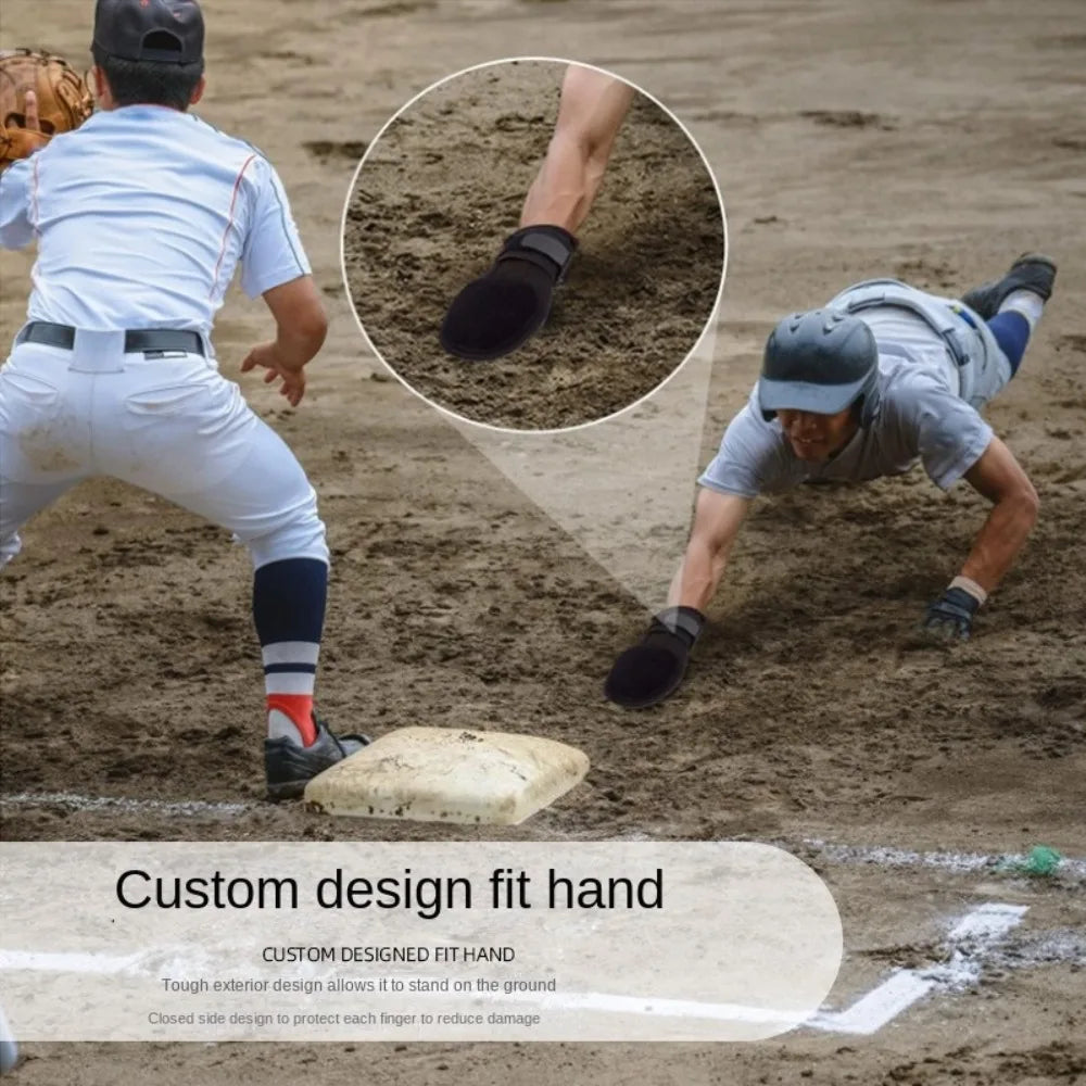 Icecream Baseball Sliding Mitt Glove Left Right Universal Protective Glove Compression Strap Adjustable Wrist Softball Glove