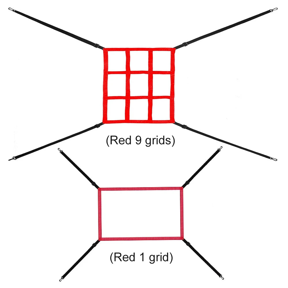 Strike Zone Target Adjustable Baseball Softball Pitching Target Practice Accuracy Training Throwing for Baseball Softball Net