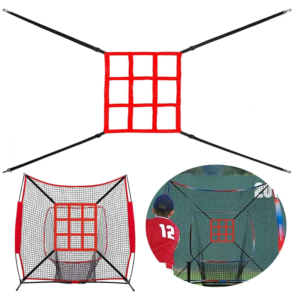 Baseball Softball Pitching Target Adjustable Throwing Strike Zone Practice Accuracy Training Throwing for Baseball Softball Net