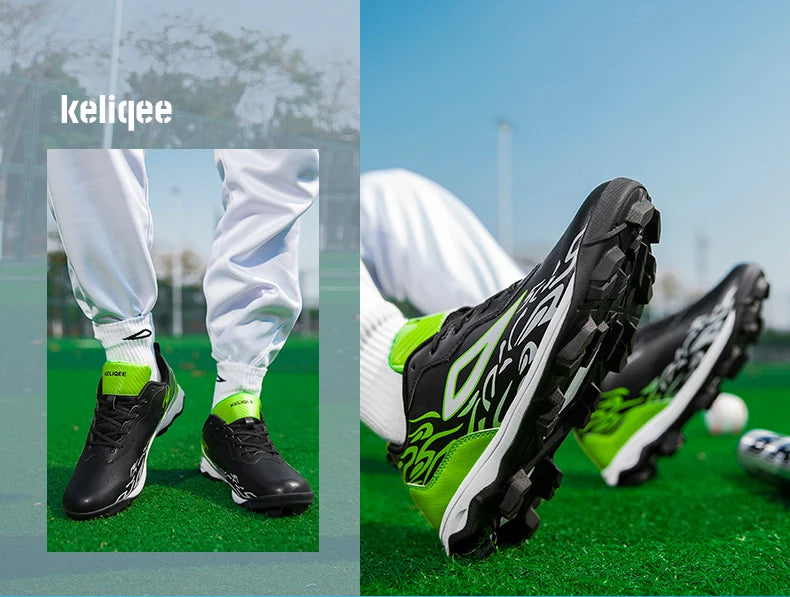 2025 New Men Baseball Sneakers Professional Softball Sport Shoes Non Slip Spiked Sneakers Comfortable Baseball Training Shoes