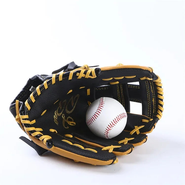 Professional Genuine Leather Baseball Gloves (11.5/12.5inch) - For Youths & Adults Ideal Softball Training & Catcher Mitt Gear