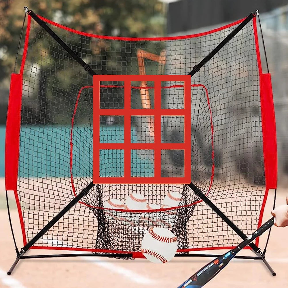 Baseball Softball Pitching Target Adjustable Throwing Strike Zone Practice Accuracy Training Throwing for Baseball Softball Net