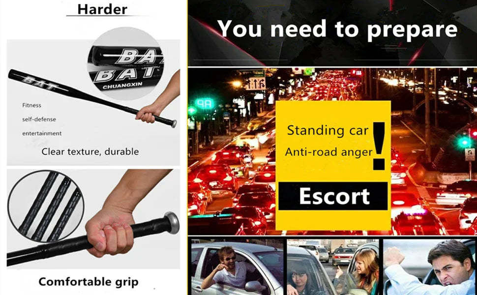 20 inch High Strenght Training Softball Baseball Bat Stick Aluminum Baseball Bat Bar Home Defense Self-Defense