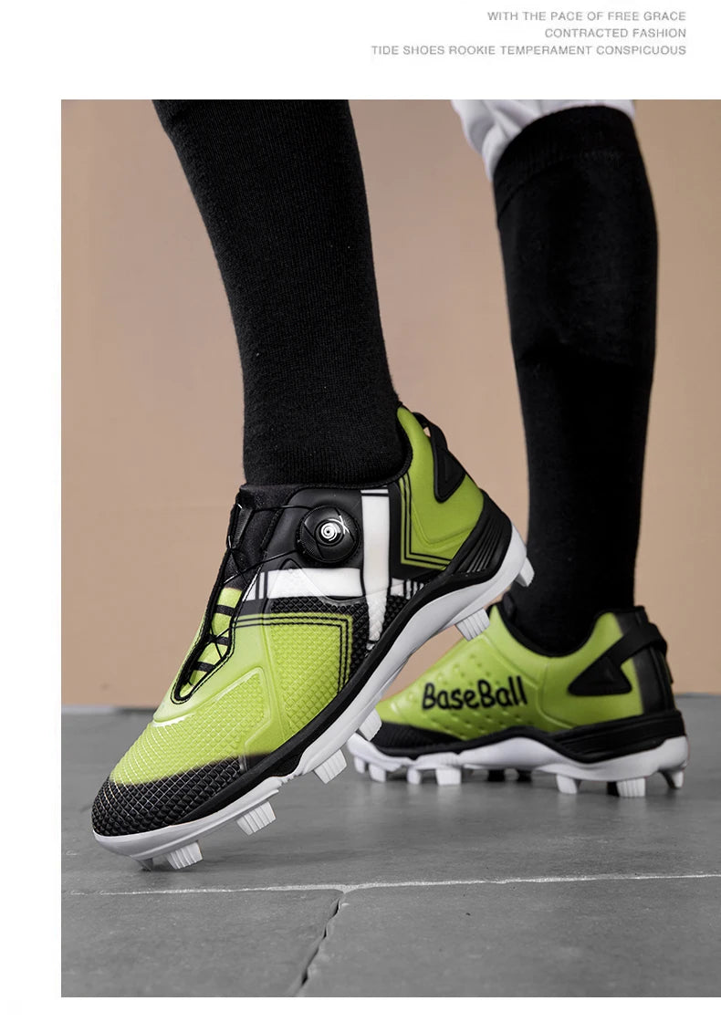 Men's Baseball Shoes, Professional Softball Sports Shoes, Anti Slip Outdoor Nail Shoes, Baseball Training Shoes Sizes 38-45