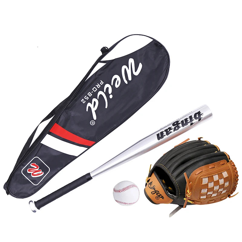 Children's Baseball Set Practice Bat Sofall Glove Home Run Base Ball Equipment for Kids Sports Fitn Fans Supplies