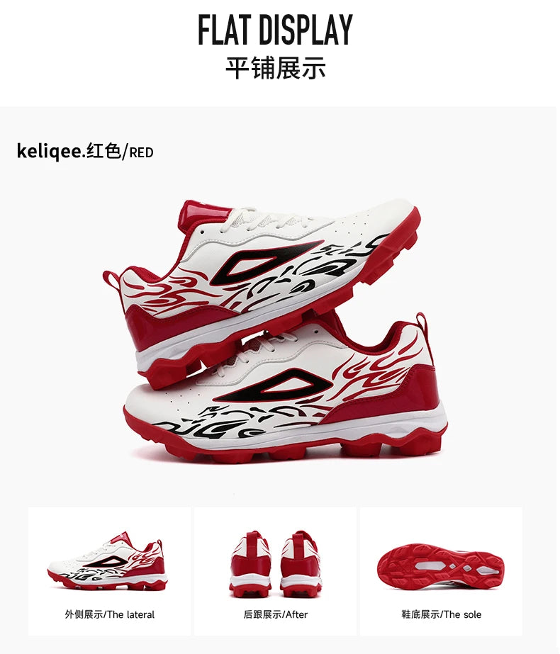 2025 New Men Baseball Sneakers Professional Softball Sport Shoes Non Slip Spiked Sneakers Comfortable Baseball Training Shoes