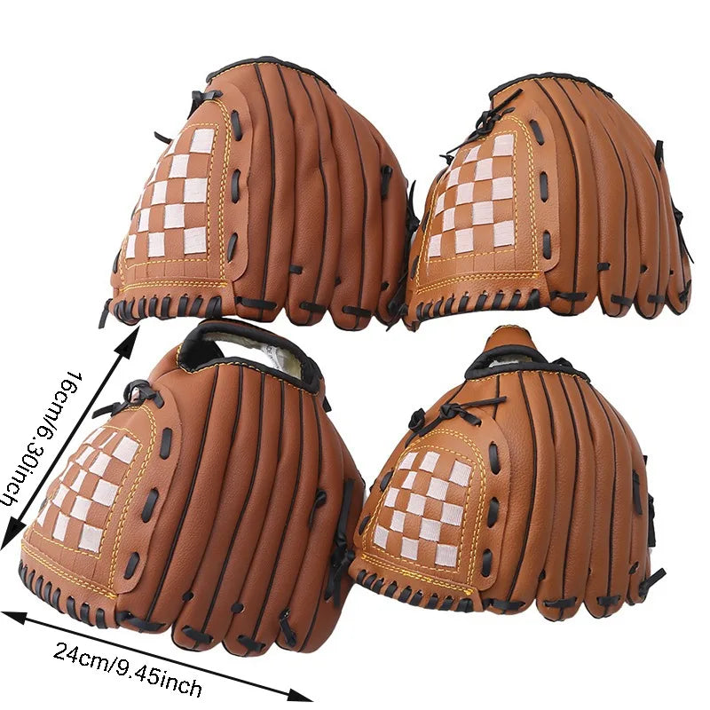 Outdoor Sport Baseball Glove Softball Practice Equipment Size 9.5/10.5/11.5/12.5 Left Hand For Kids/Adults Man Woman Training