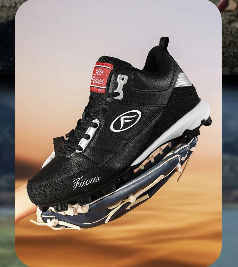 Big Size 38-47 Baseball Shoes for Men Professional Softball Sneakers Non Slip Outdoor Spiked Sneakers Baseball Training Shoes