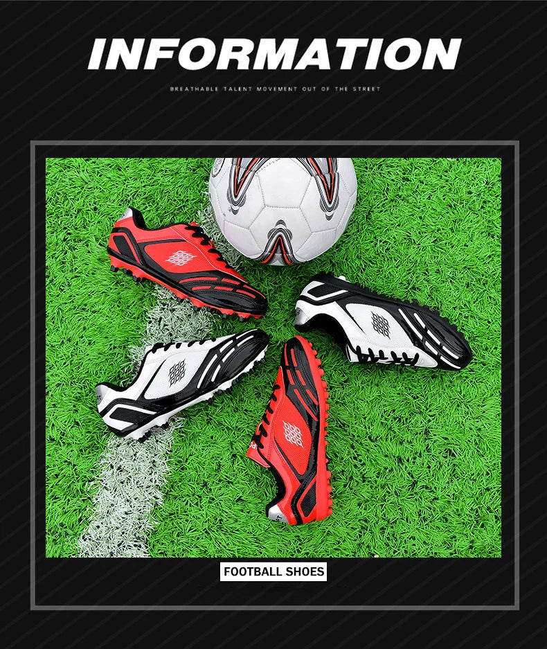 TaoBo Size 30-44 Pro Baseball Shoes Long Spikes Anti Slip Professional Football Boots Ultralight Outdoor Soccer Cleats