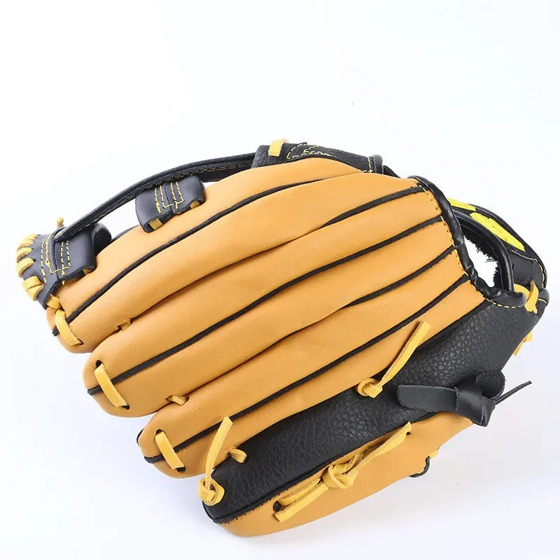 Professional Genuine Leather Baseball Gloves (11.5/12.5inch) - For Youths & Adults Ideal Softball Training & Catcher Mitt Gear