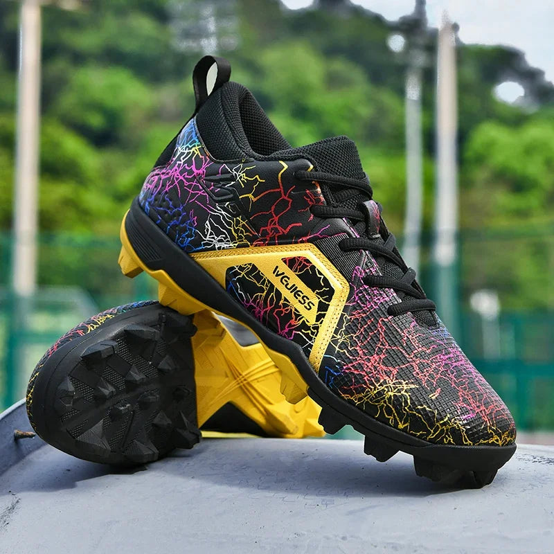 Men's Baseball Shoes Training Long Spikes Softball Shoes Non-slip Cleats And Turf Softball Sneakers Beginners Baseball Sneakers