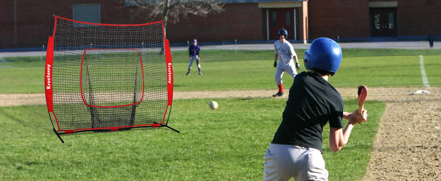 Baseball Replacement Net (NET ONLY),7'×7' Baseball Softball Practice Net for Hitting Batting Catching Pitching
