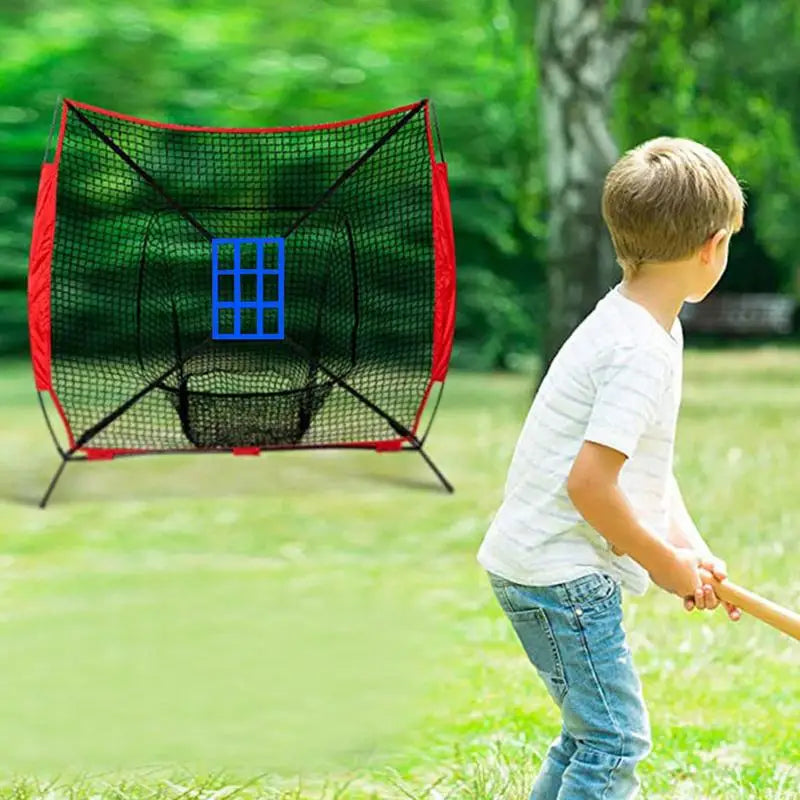 Baseball Softball Practice Net Portable Hitting Pitching Batting Training Net Baseball Backstop Net Backstop Screen Equipment