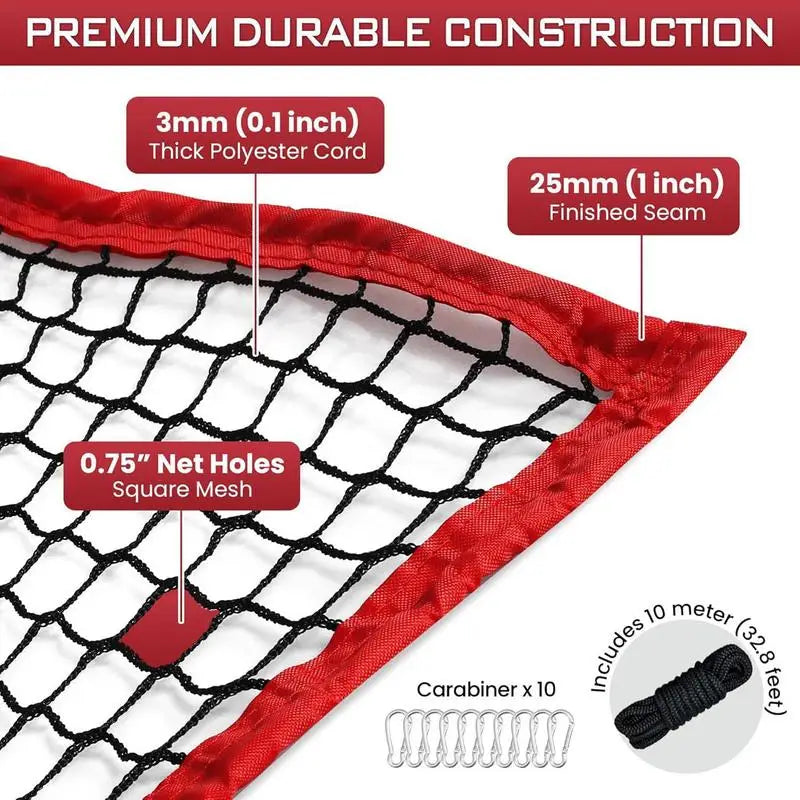 Baseball Practice Net Portable Hitting Pitching Batting Training Net Baseball Backstop Net Catching Training Net for Ball Sports