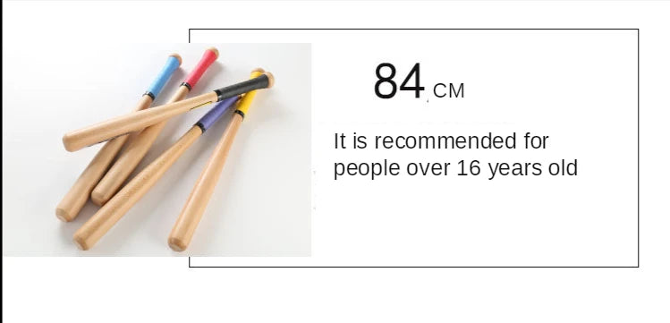 Wood Baseball Bat And Softball Gloves Ball Youth Children 21inch Outdoor Sports Home Person Self-Defense Gear