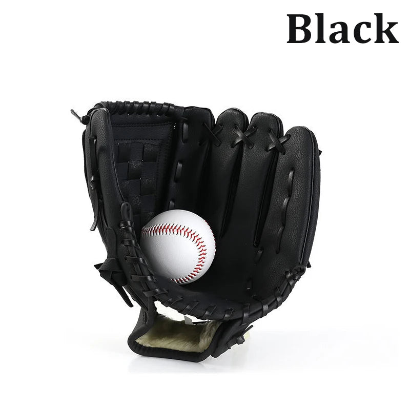 Baseball Glove for Kids Youth Adults Softball Teeball Training PU Leather Left Hand Glove Right Hand Throw Practice Equipment