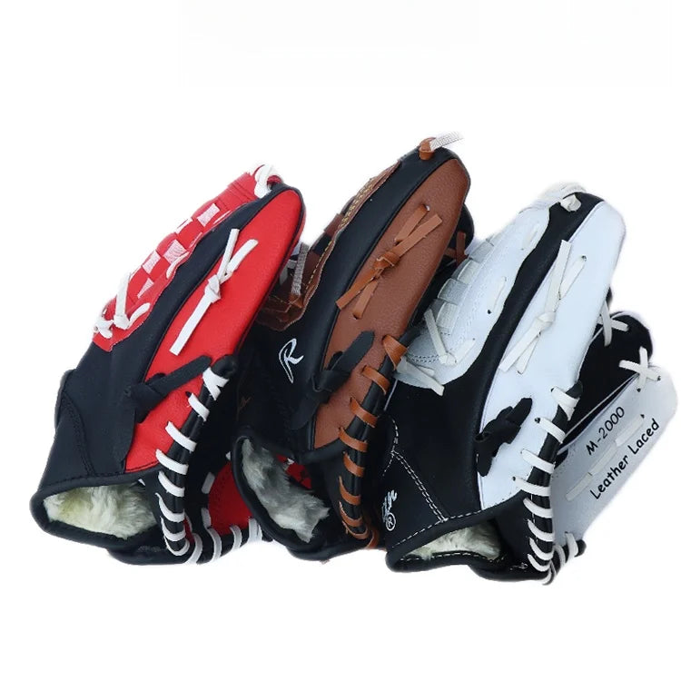 Baseball Gloves 9 Inch 0 Inch  Inch Inner Field Outer Field Gloves Training for Children Youths Teenagers Adults Towing