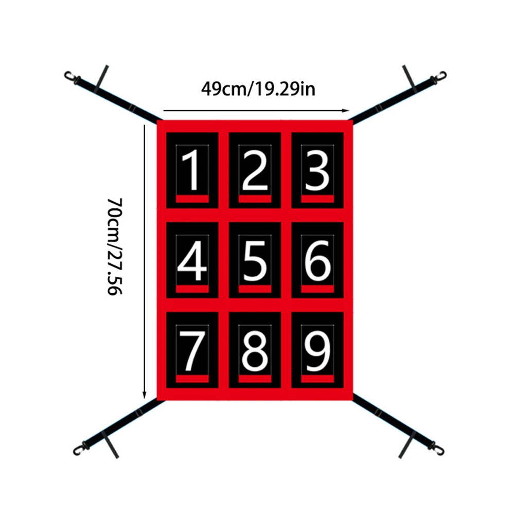 Adjustable For Baseball Softball Target Numbered Strike Zone Training Net 19x27in for Precise Throwing Practice
