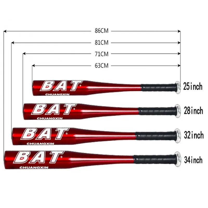 20/25/28/30/32/34 Inch Aluminum Alloy Thickened Baseball Bat Outdoor Sports Softball Practice Equipment Home Self-defense