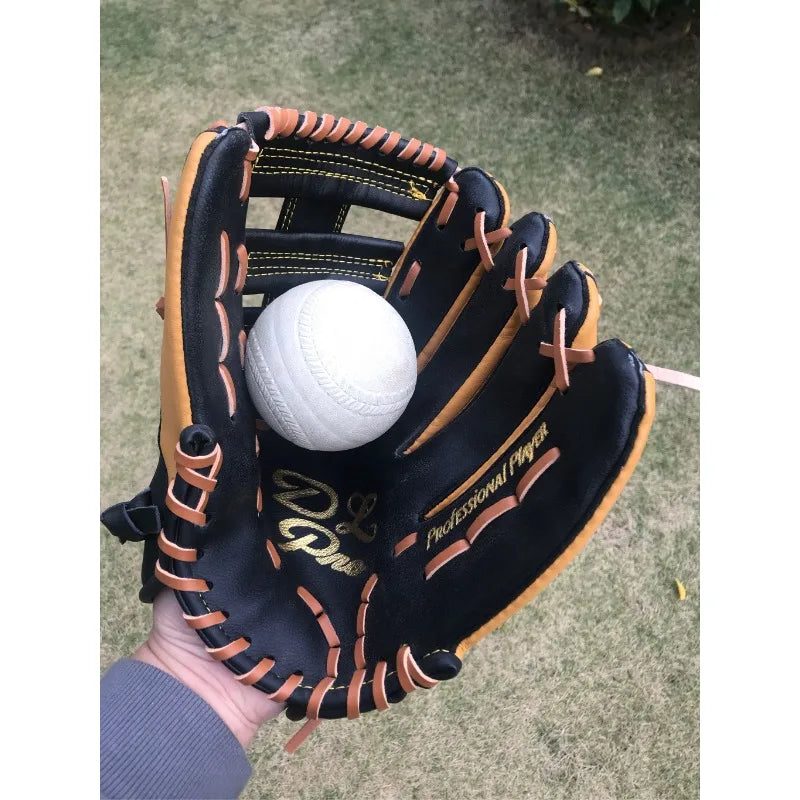 Professional Genuine Leather Baseball Gloves (11.5/12.5inch) - For Youths & Adults Ideal Softball Training & Catcher Mitt Gear