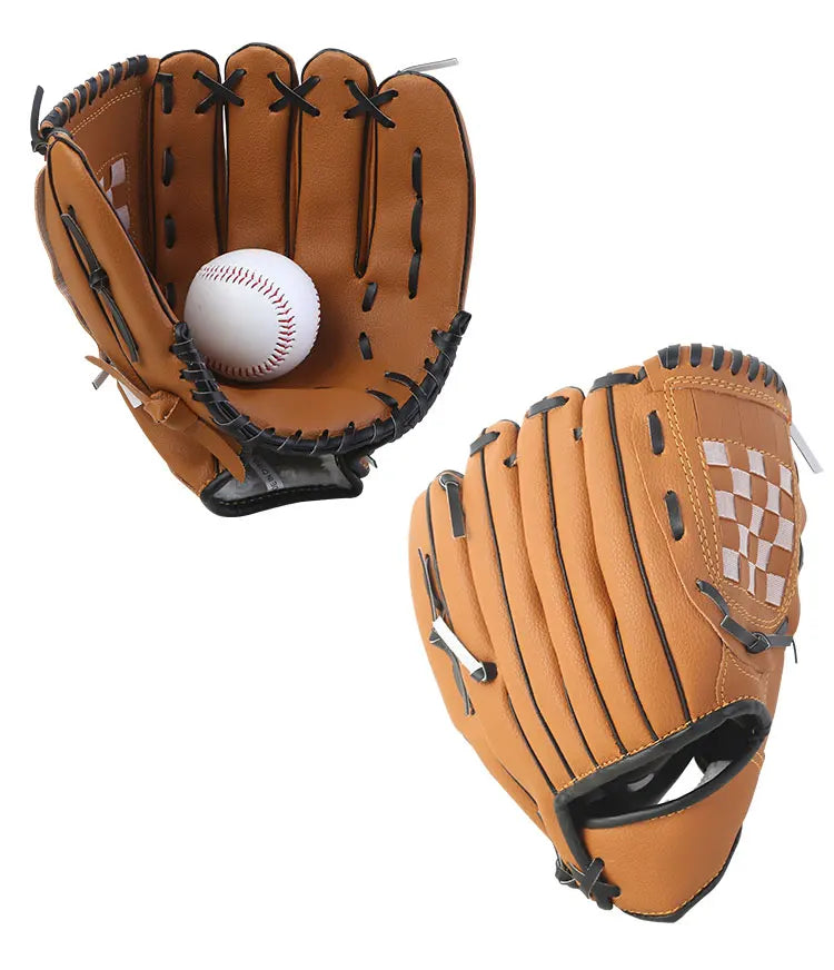 Thiened Baseball Gloves Sofall Gloves for Men And Women Left And Right Hand Kids Teens Adults Parent-Child Sports Fitn