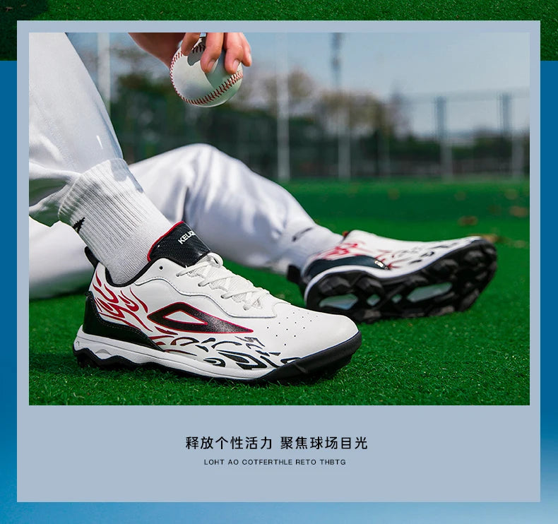 2025 New Men Baseball Sneakers Professional Softball Sport Shoes Non Slip Spiked Sneakers Comfortable Baseball Training Shoes