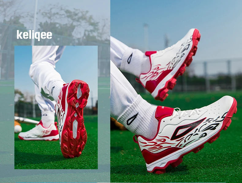 2025 New Men Baseball Sneakers Professional Softball Sport Shoes Non Slip Spiked Sneakers Comfortable Baseball Training Shoes