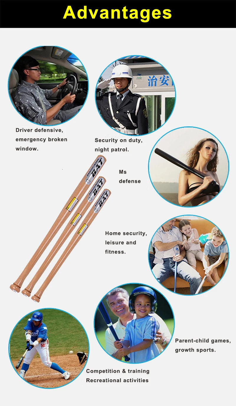 Wood Baseball Bat Professional Hardwood Baseball Stick Outdoor Sports Self-defense Weapon Bat Of The Bit Softball Bats Softball