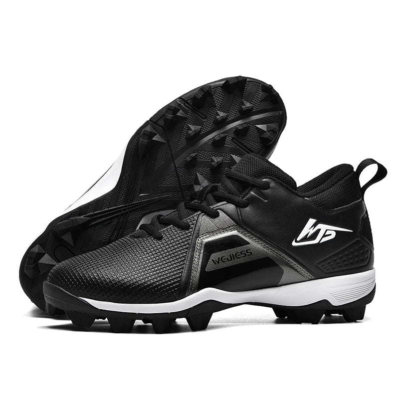 Men's Baseball Shoes Training Long Spikes Softball Shoes Non-slip Cleats And Turf Softball Sneakers Beginners Baseball Sneakers
