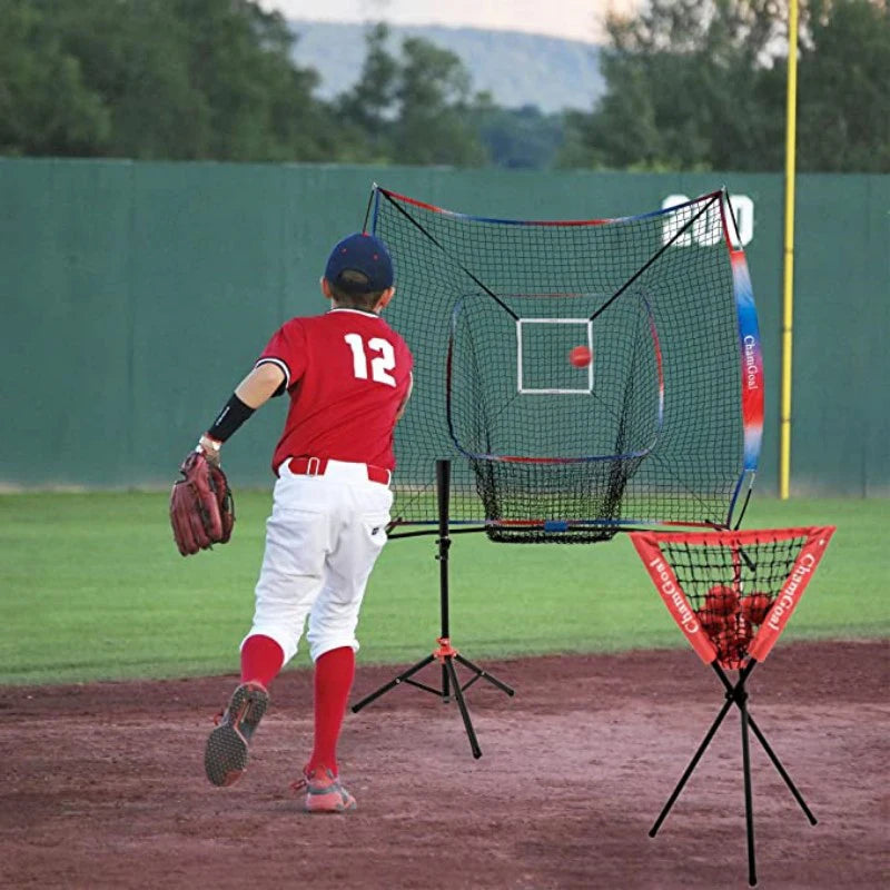 New 1PC Baseball Backstop Net Portable Baseball Practice Net Hitting Pitching Batting Training Net Baseball Accessories