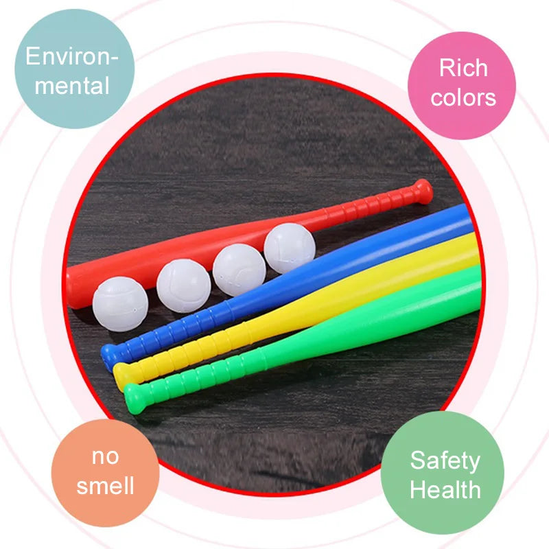Mini Baseball Bat Plastic Lightweight Children Outdoor Indoor Sports Fitness Goods Morning Exercises Training Leisure Game TMZ