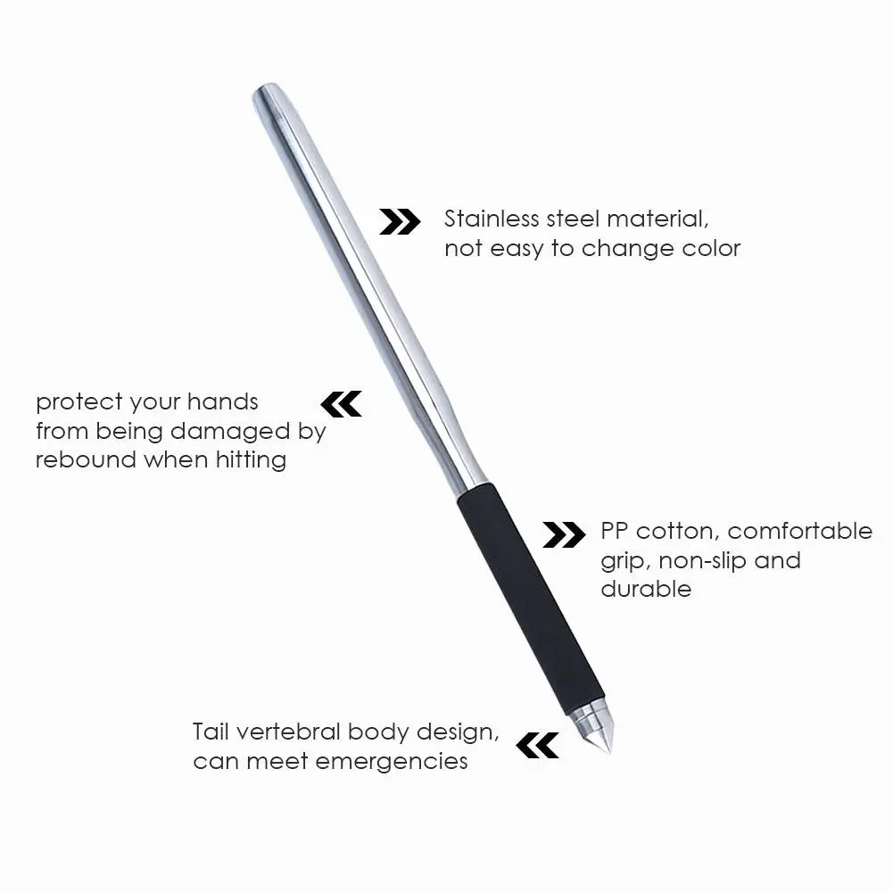 1 Piece Baseball Bat Thickened for Youth Outdoor Sports Training Home Car Defense Personal Self-Defense 50cm Stainless Steel