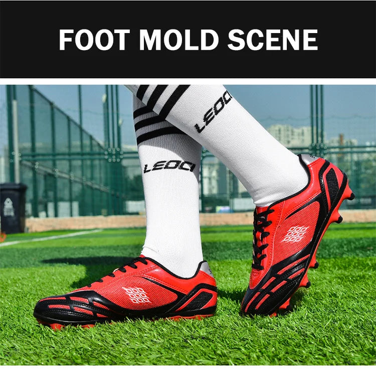 TaoBo Size 30-44 Pro Baseball Shoes Long Spikes Anti Slip Professional Football Boots Ultralight Outdoor Soccer Cleats