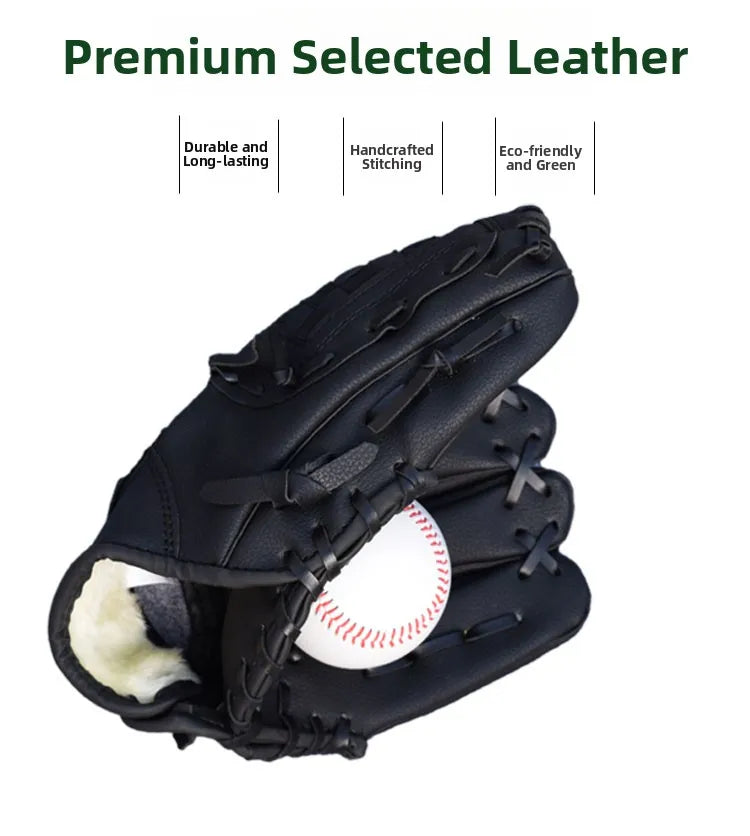 Baseball Gloves for Children Youth Adults Pitcher cher Batting Gloves Soft Leather Sports Fitn Fans Supplies