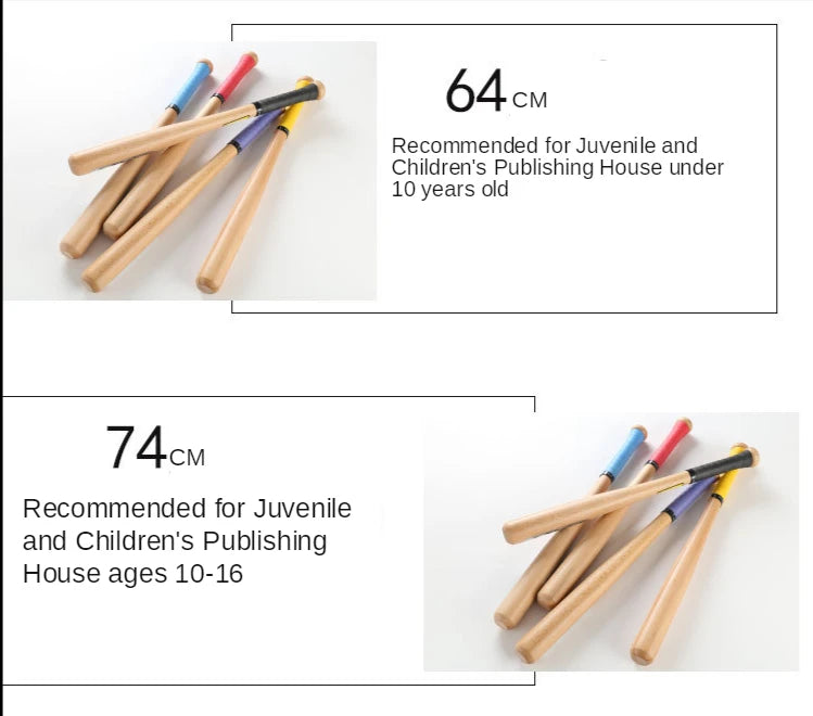 Wood Baseball Bat And Softball Gloves Ball Youth Children 21inch Outdoor Sports Home Person Self-Defense Gear
