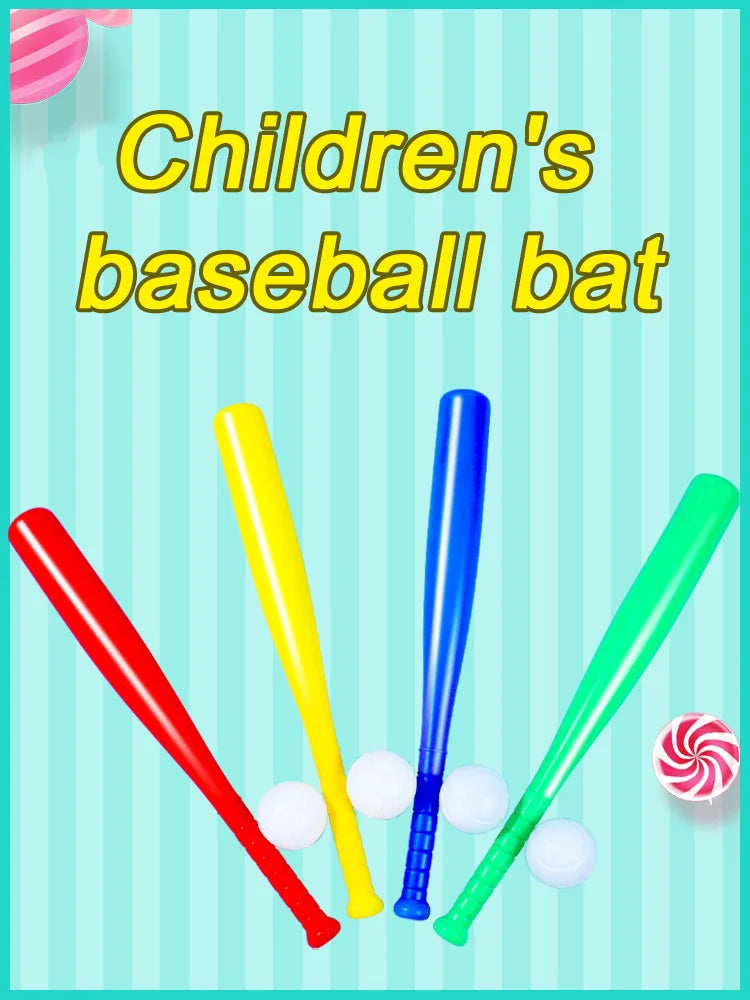 Mini Baseball Bat Plastic Lightweight Children Outdoor Indoor Sports Fitness Goods Morning Exercises Training Leisure Game TMZ
