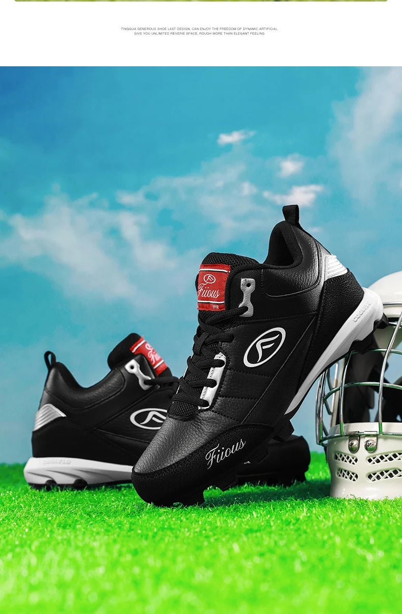 Big Size 38-47 Baseball Shoes for Men Professional Softball Sneakers Non Slip Outdoor Spiked Sneakers Baseball Training Shoes