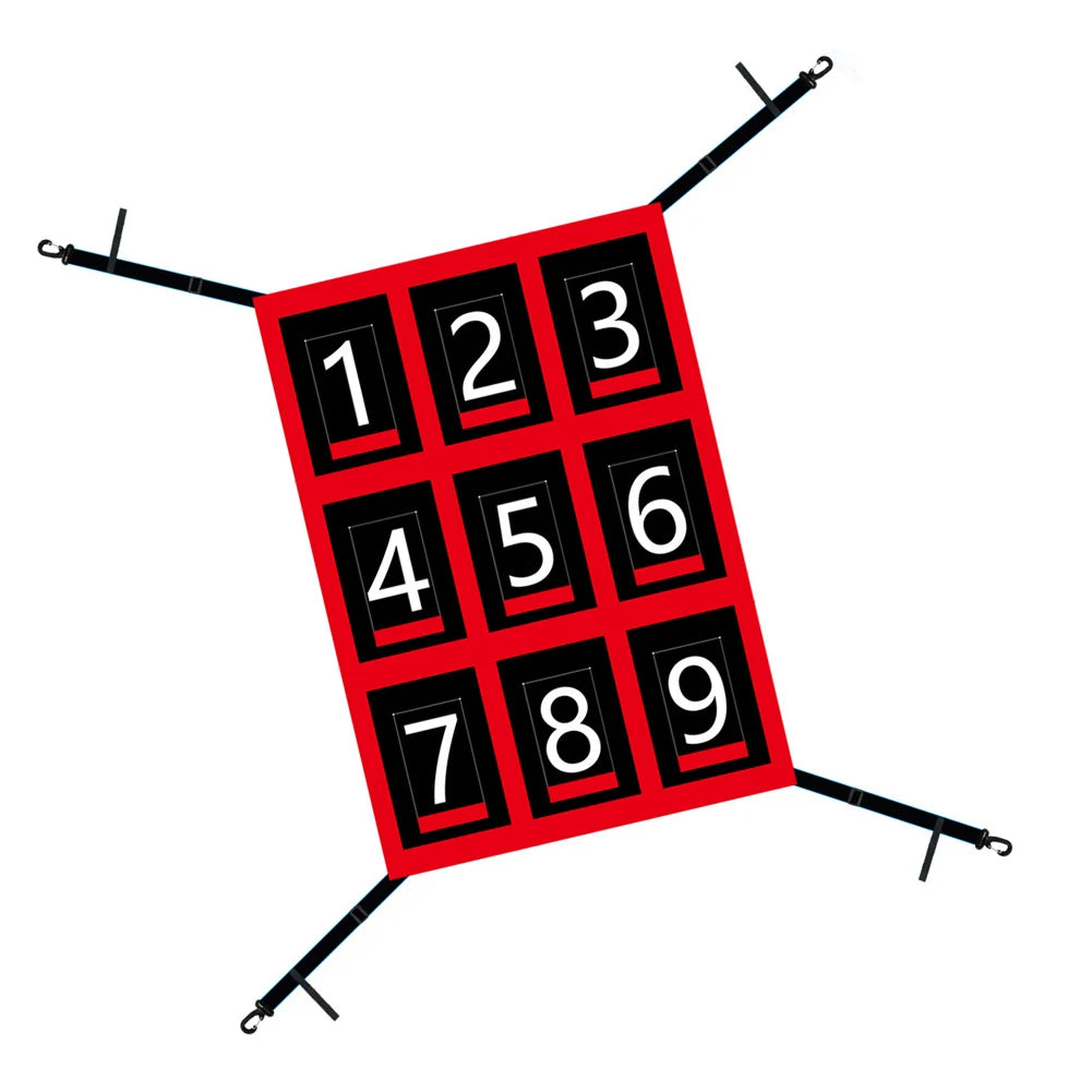 Adjustable For Baseball Softball Target Numbered Strike Zone Training Net 19x27in for Precise Throwing Practice