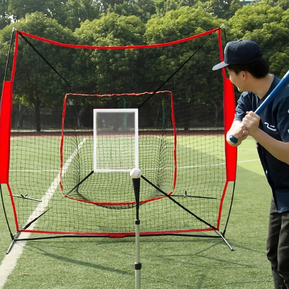 Baseball Backstop Net Portable Baseball Practice Net Hitting Pitching Batting Training Net Baseball Accessories