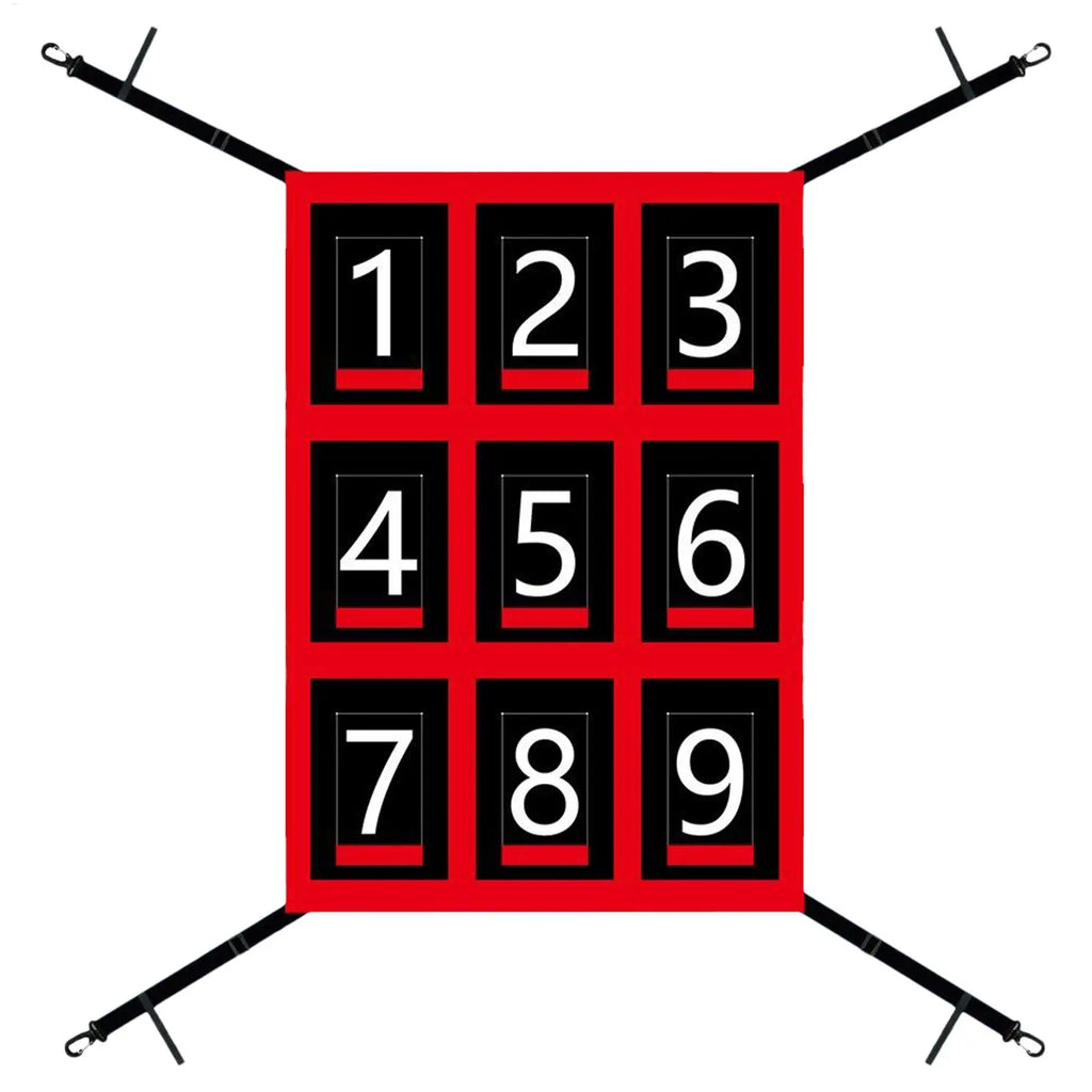 Pitching Net With Strike Zone Softball Accessories For Practice Baseball & Softball Batting Aid Pitching Adjustable Target Net