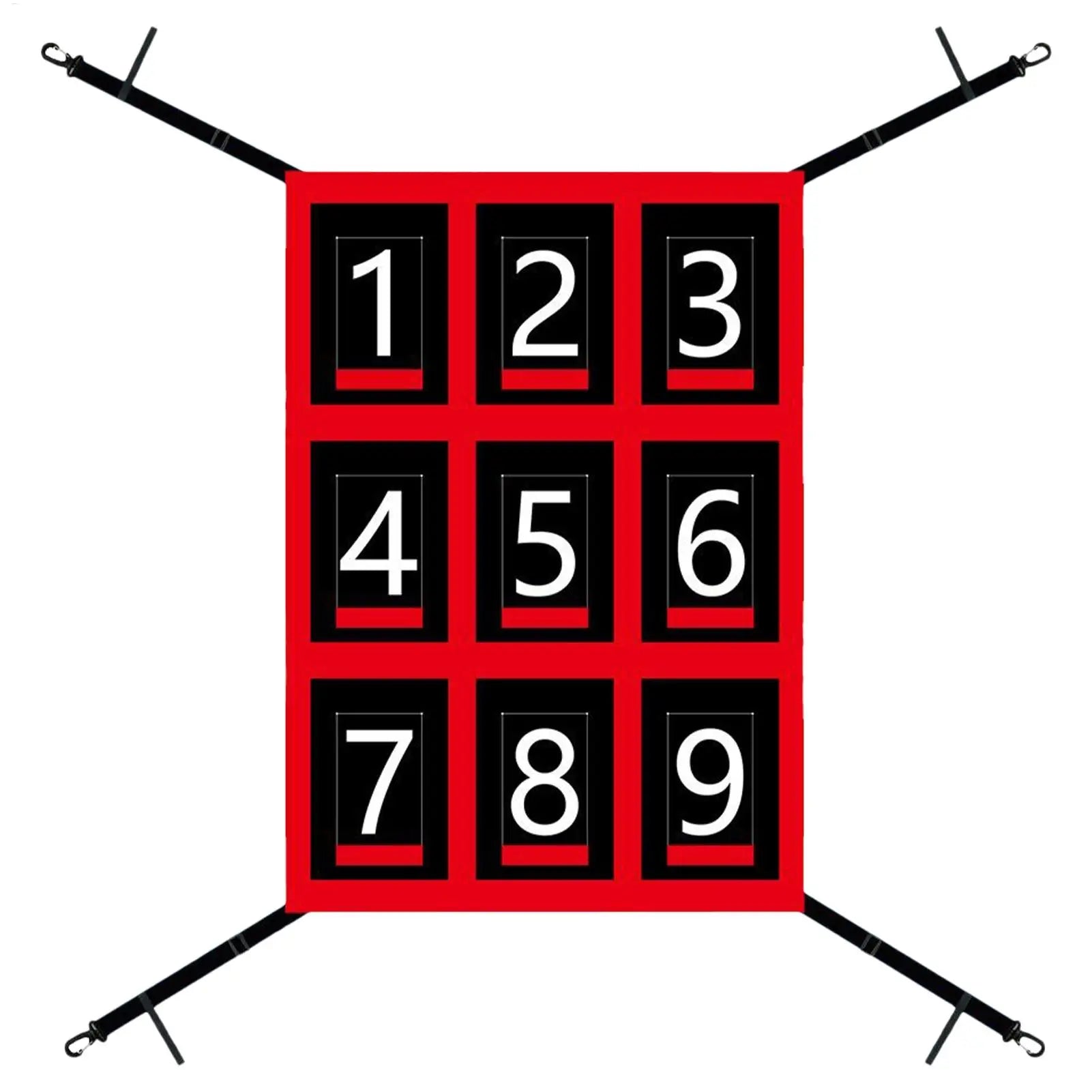 Pitching Net With Strike Zone Softball Accessories For Practice Baseball & Softball Batting Aid Pitching Adjustable Target Net