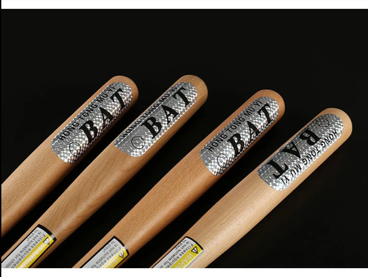 Wood Baseball Bat And Softball Gloves Ball Youth Children 21inch Outdoor Sports Home Person Self-Defense Gear