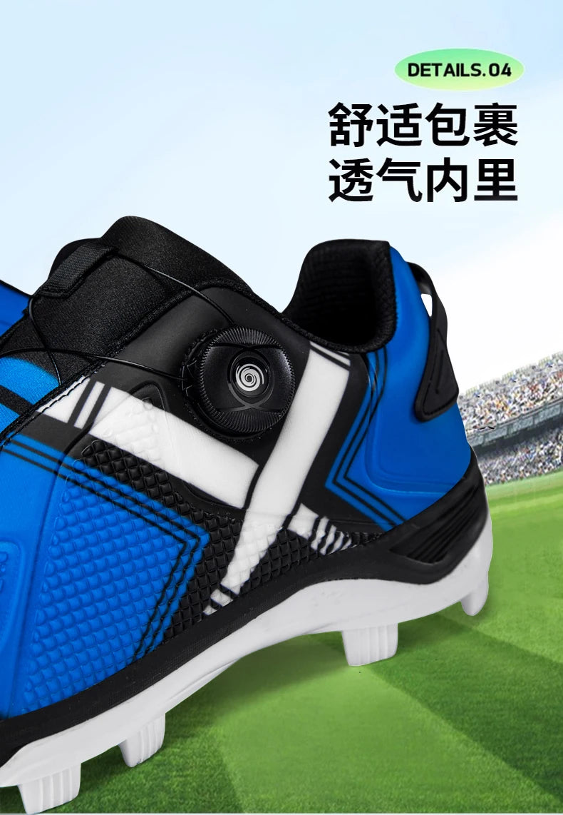 Men's Baseball Shoes, Professional Softball Sports Shoes, Anti Slip Outdoor Nail Shoes, Baseball Training Shoes Sizes 38-45