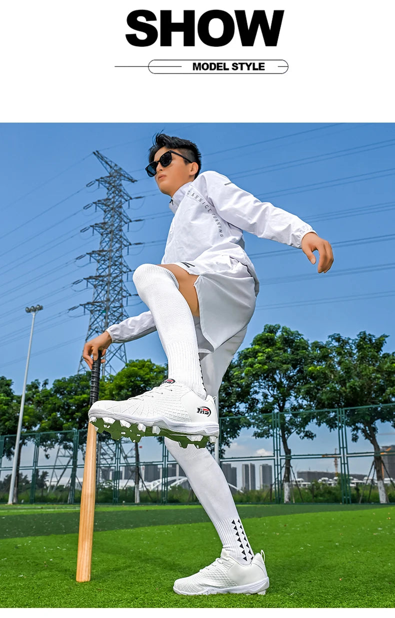 Men's Baseball Shoes, Outdoor Anti Slip Rugby Shoes, Beginner's Board Shoes, Sports Training Baseball Shoes